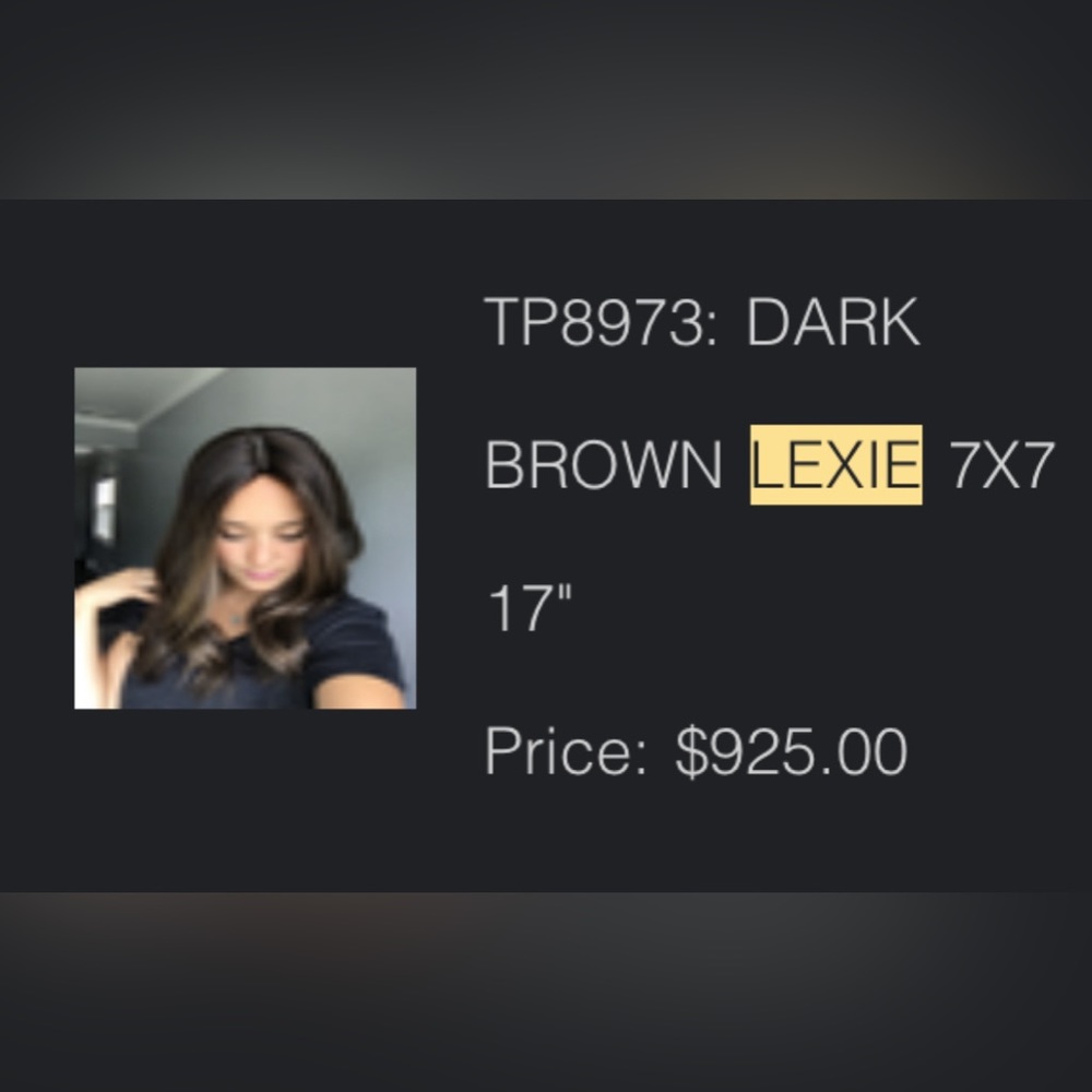 Highline Topper Dark Brown Lexie 7x7. Human hair topper